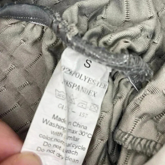 Womens Grey Patterned Leggings - S - Picture 5 of 5